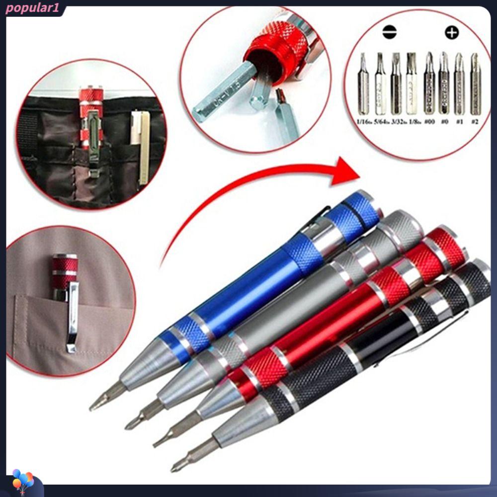 POPULAR Populer Obeng Pen Multi-Fungsi Mini Presisi Obeng Saku Obeng Paduan Aluminium