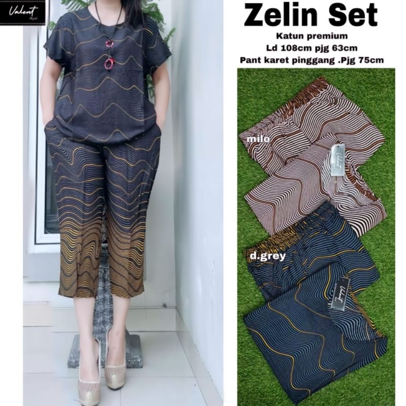 ZELIN SET Celana ORI VALENT | Ld108 Katun Premiun