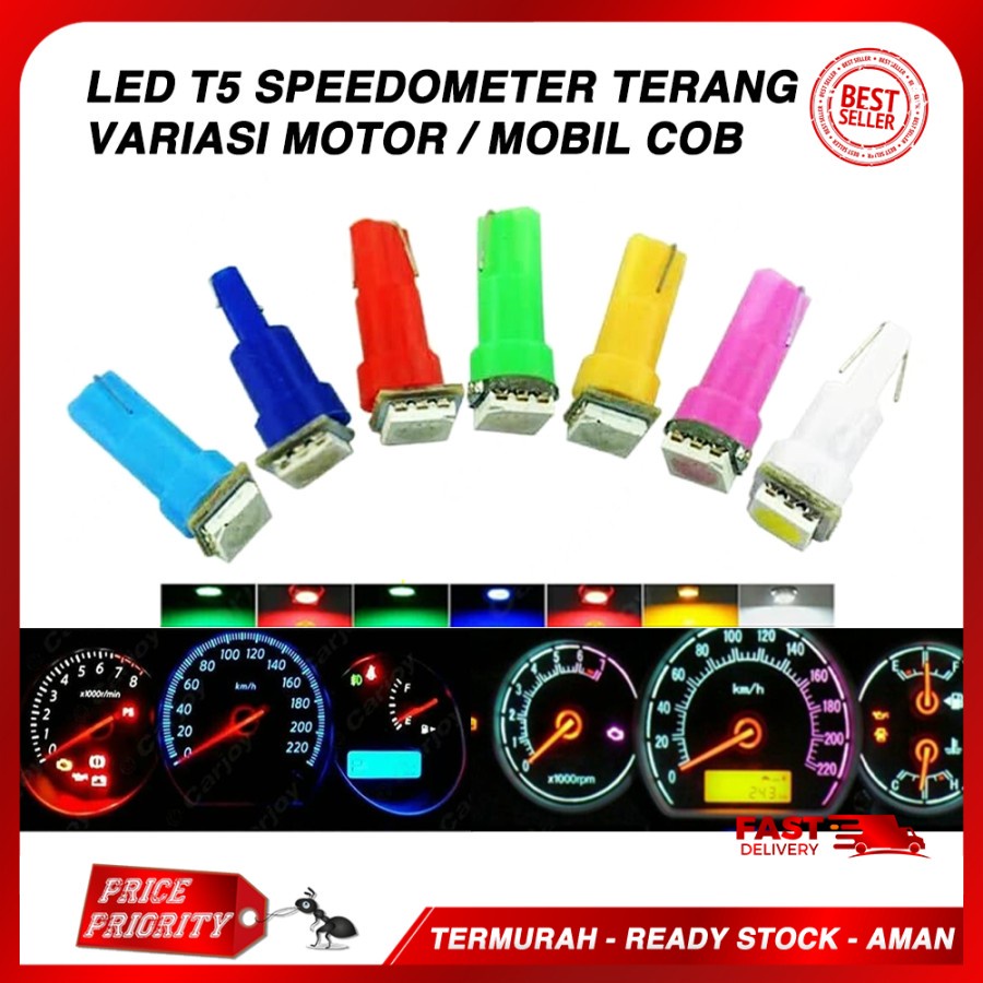 Lampu Led T5 Speedometer Spidometer Variasi Motor Terang Universal