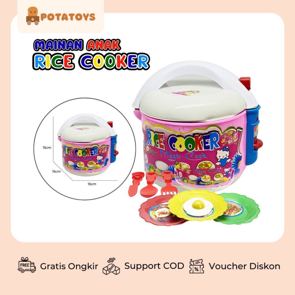[ Potatoys ] Mainan Rice Cooker Anak Murah Micako / Mainan Perlengkapan Dapur Mini Rice Cooker