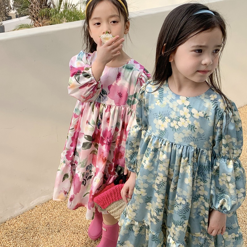 CHUBBI 15- Dress Anak Perempuan Silky Flower Blooming Sakura Jasmine