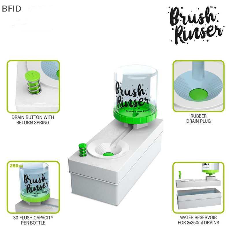 [BFID] Brush Rinser Paint Brush Cleaner Dengan Cup Bilas Kuas Cat Cleaner Scrubber [ID]