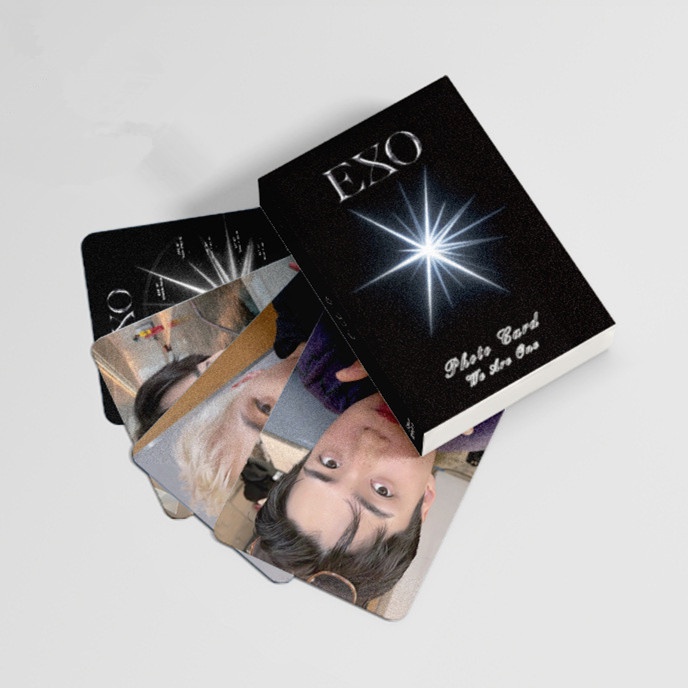 50pcs /box EXO Photocards Album Laser Kartu Lomo Koleksi Kpop