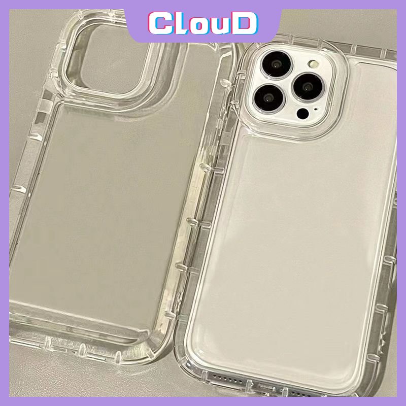 Airbag Clear Case for Oppo A57 A17 A16 A52 A3s A1K A9 Reno 5 4F A17K A77s A53 A92 A96 A31 A95 A15 A74 A5 A16K A76 A54 A12 A16s A7 A5s A55 A12E A77 Cute Transparent Cover