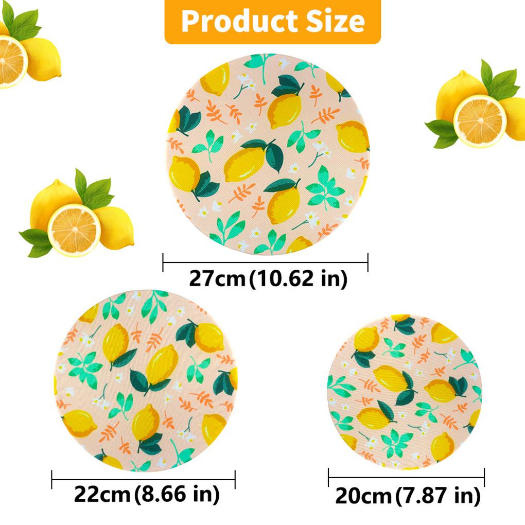 Paket 3mangkuk Penutup Penyimpanan Makanan Penutup Debu Indoor Outdoor Camping Hiking Barbecue Dapur Bisa Dicuci Segar Menjaga Tutup