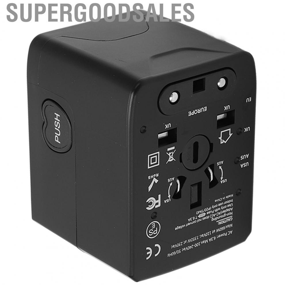 Supergoodsales Universal Travel Adapter Power Converters Wall  Plug