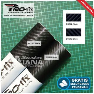 Skotlet Hitam Carbon 3D 4D Scotlet Black Karbon Fiber Skin Stiker Kevlar uk 1 metr x 45 cm Embos Kas