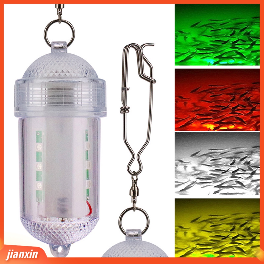 (In Stock) Tahan Air Bercahaya LED Deep Sea Fishing Light Multi-Warna Lampu Terang Tinggi