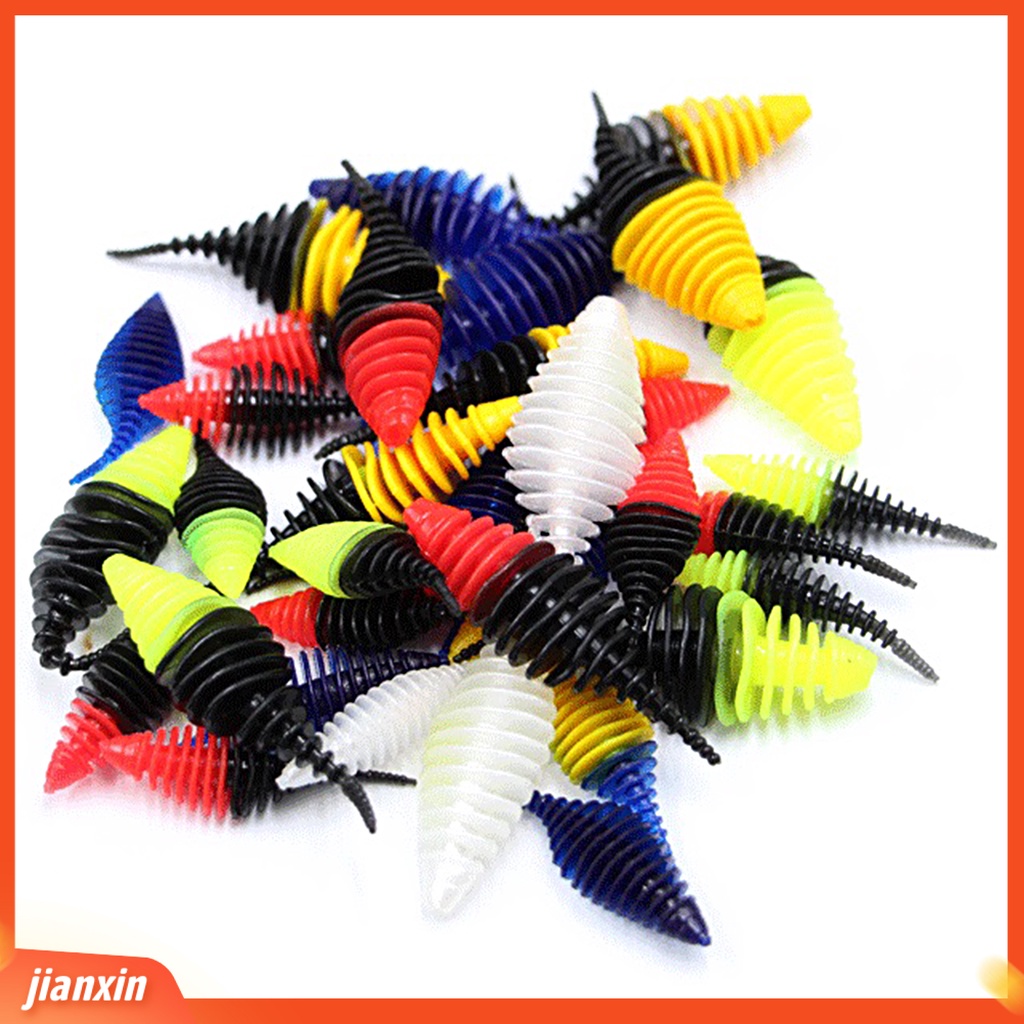 (In Stock) 3.5cm /4.5cm Umpan Pancing Botol Simulasi Warna Cerah Tahan Sobek Two-tone Ketangguhan Yang Baik Universal Lembut PVC Trout Memancing Buatan Cacing Swimbait Memancing Perlengkapan Memancing