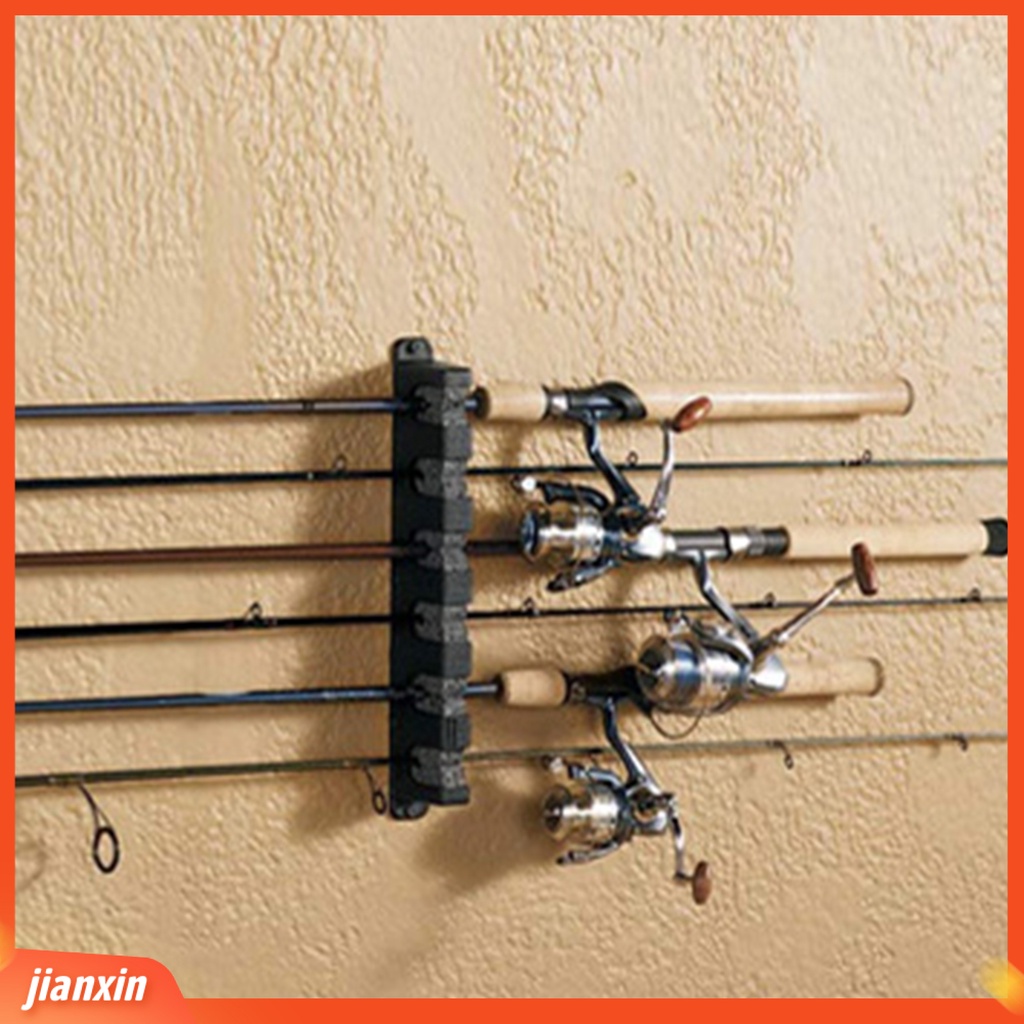 (In Stock) 1pasang Holder Joran Pancing Tempel Dinding Tahan Panas Membantu Handal Rak Pancing Untuk Rumah