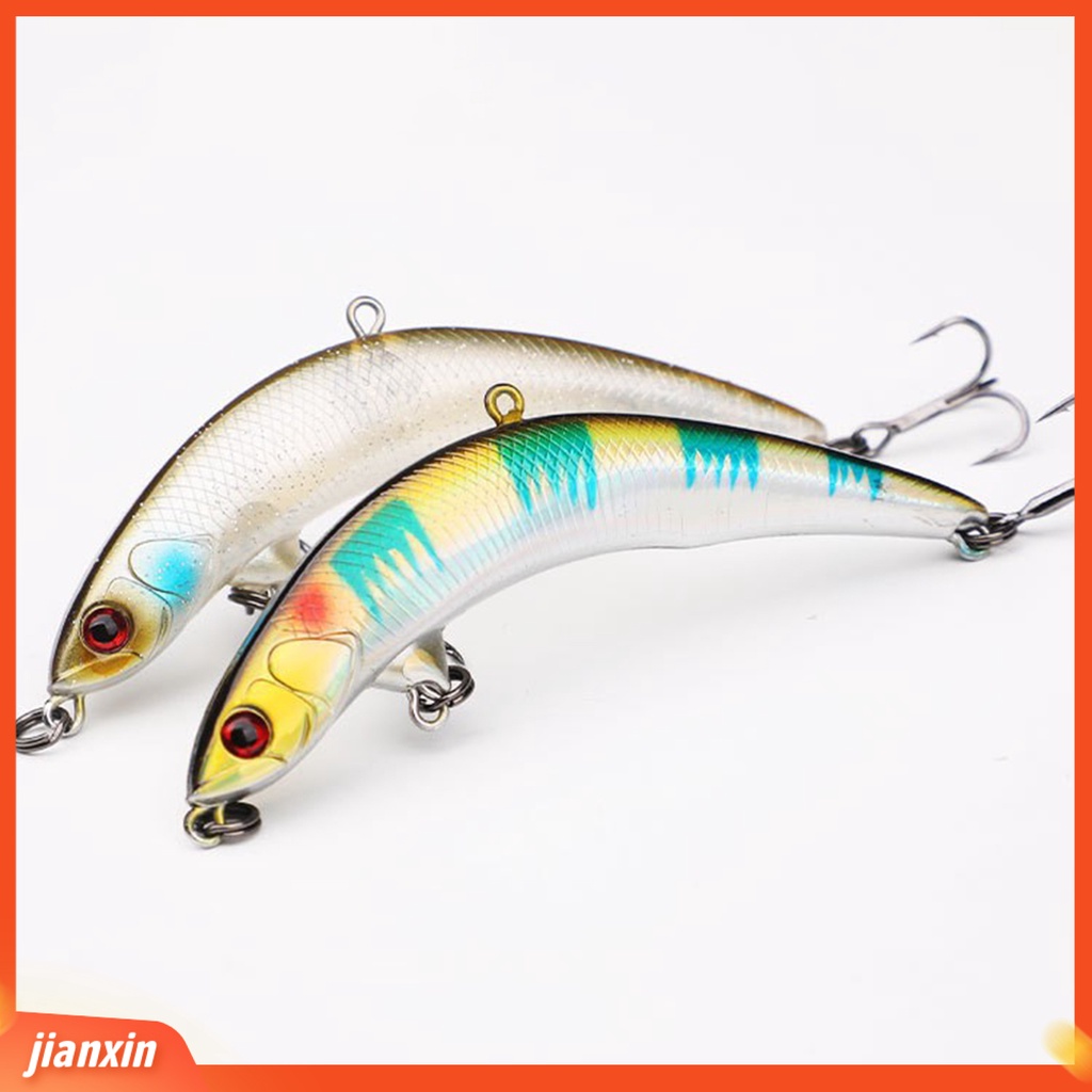 (In Stock) Umpan Pancing 3D Mata Simulasi Tahan Angin Rendah Kebisingan Diinduksi Topwater Fish Swimbait Dengan Kait Tajam Bercabang Tiga Untuk Air Asin Air Tawar