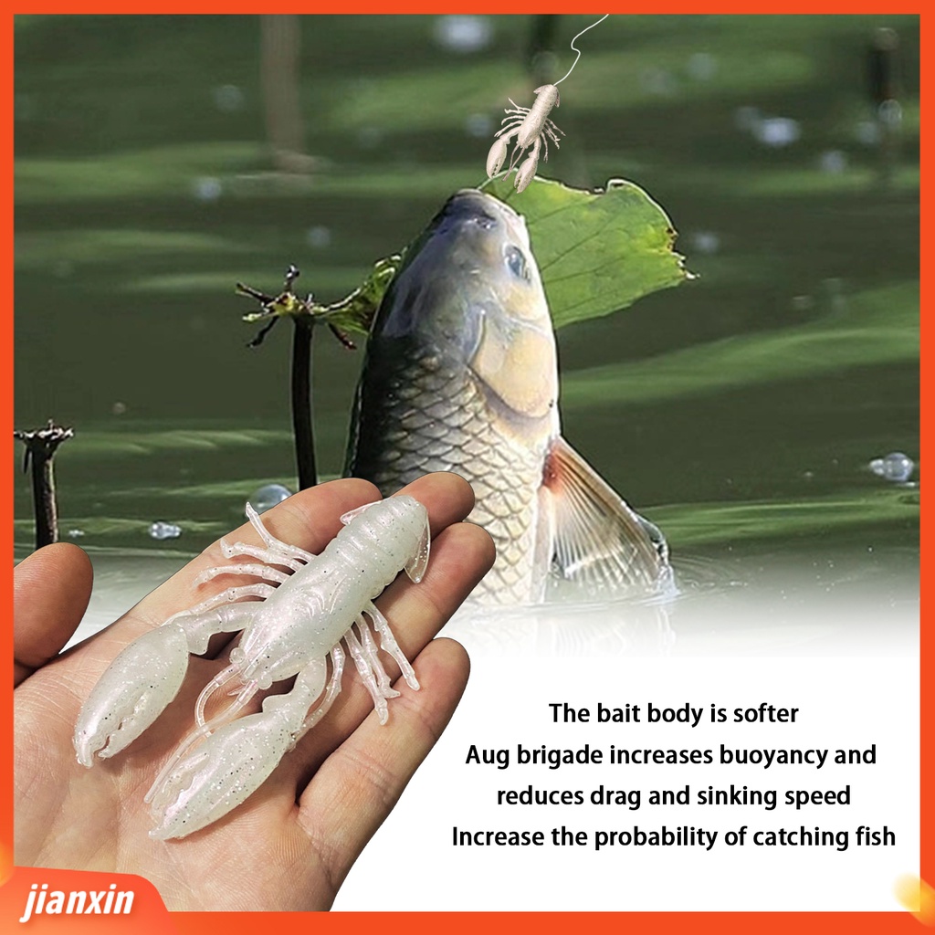 (In Stock) 9cm /12.5g Umpan Pancing Berongga Simulasi Realistis Menggoda Angling Karet Lembut Mengambang Lobster Umpan Buatan Memancing Luar Ruangan