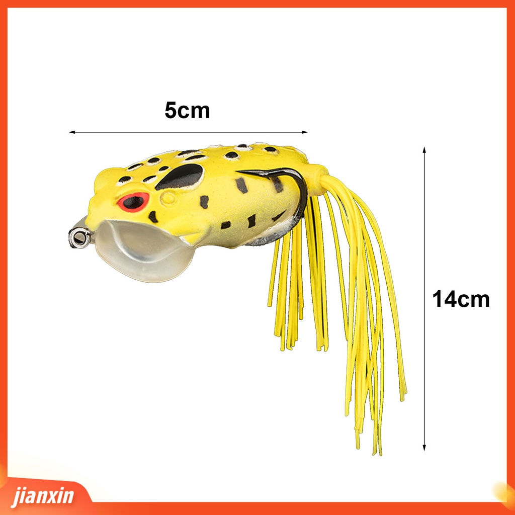 (In Stock) 14cm Umpan Kodok Simulasi Mata 3D Topwater Lembut Bass Memancing Katak Umpan Mengambang Kodok Untuk Outdoor