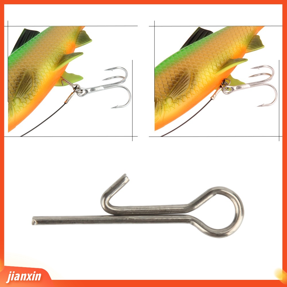 (In Stock) 100 Pcs 19mm Memancing Kait Lembut Lure Tetap Menghubungkan Pin Bantu Aksesoris