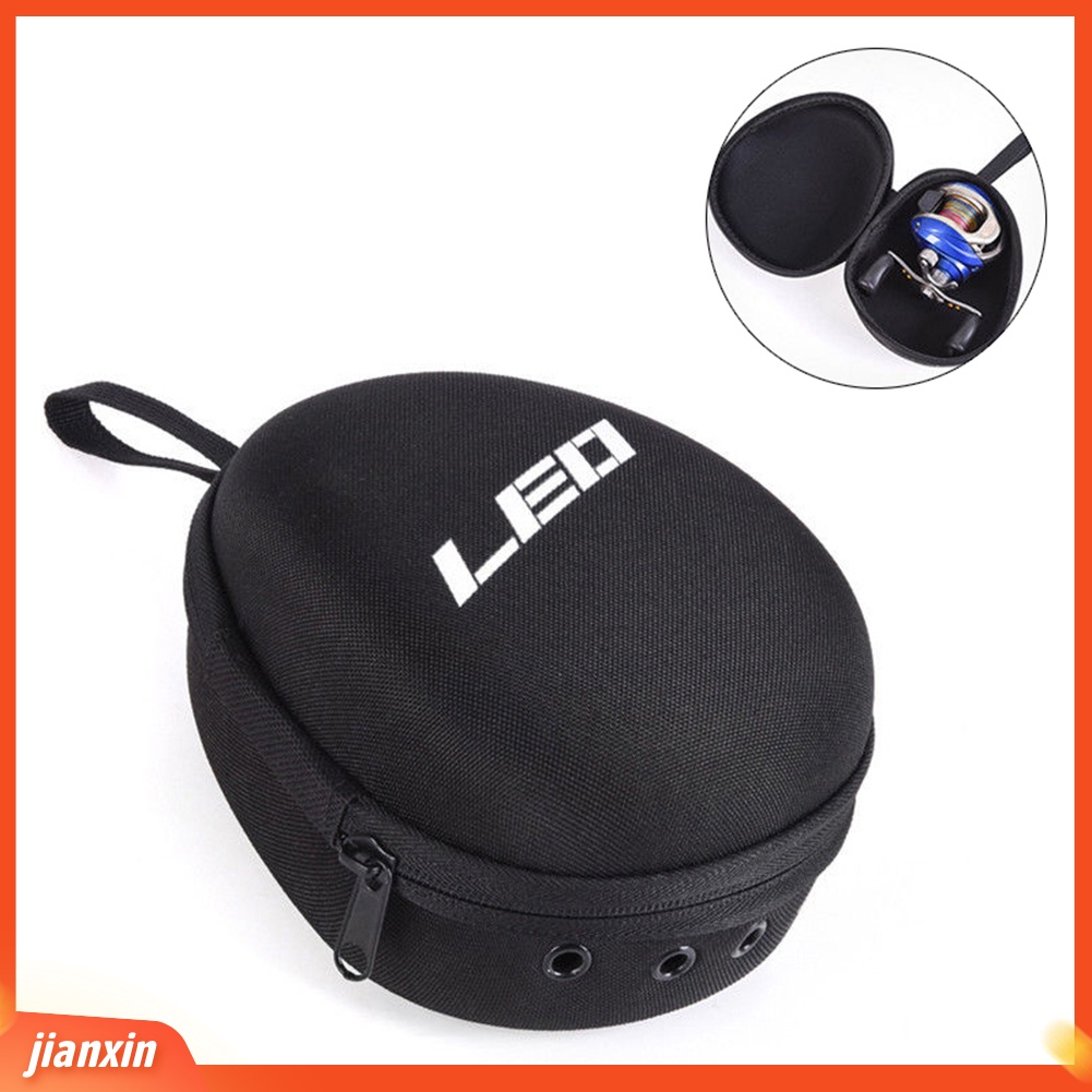 (In Stock) Reel Pancing Protect Bag Wheels Gear Padded Hard Case Pouch Tackle Alat Penyimpanan