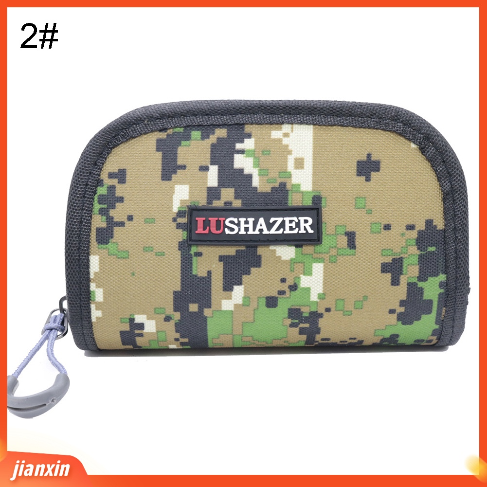 (In Stock) Portable Waterproof Nylon Fishing Tackle Lure Baits Hooks Tas Penyimpanan Kantong