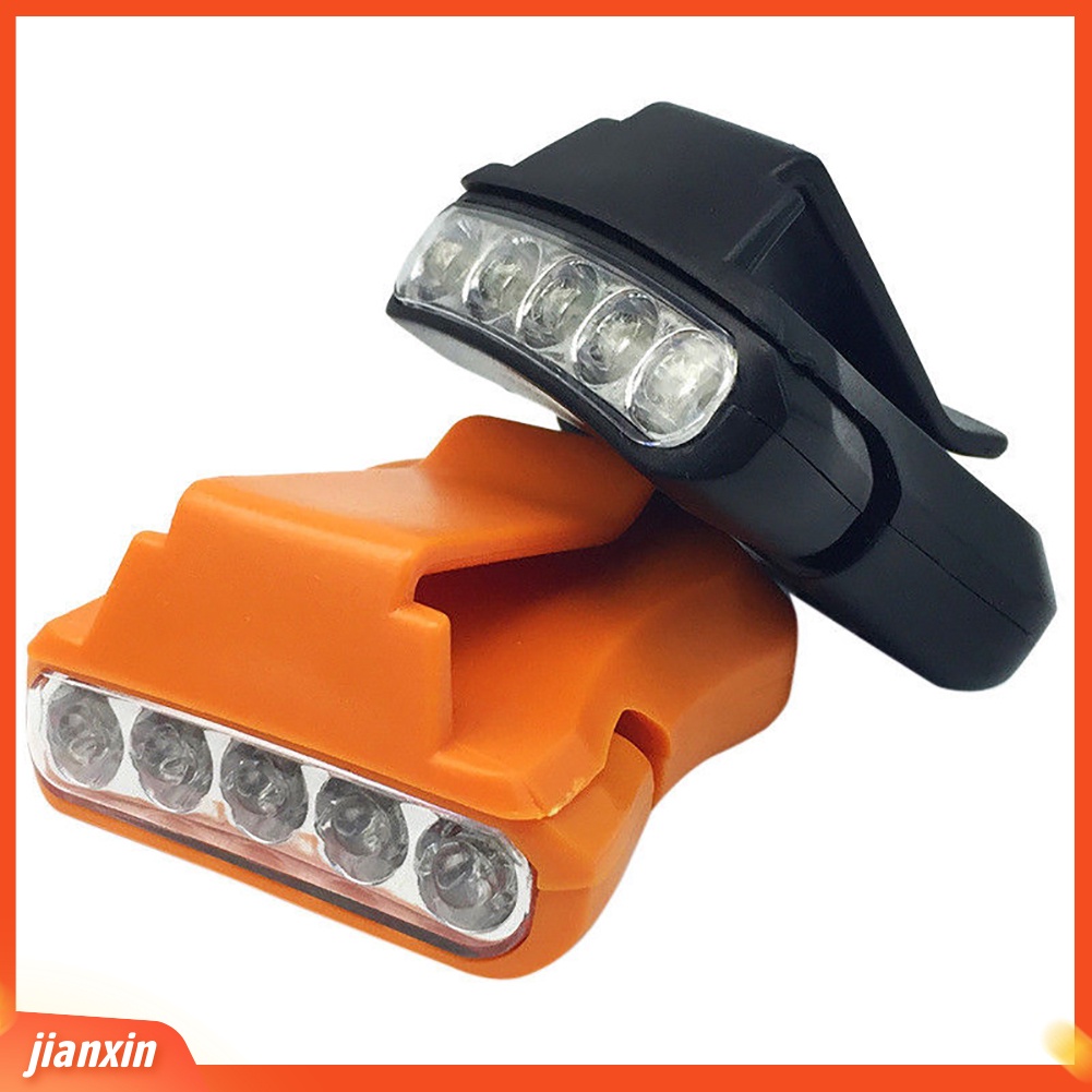 (In Stock) 5LED Headlamp Cap Light Memancing Camping Clip-on Hiking Topi Head Lamp Lentera