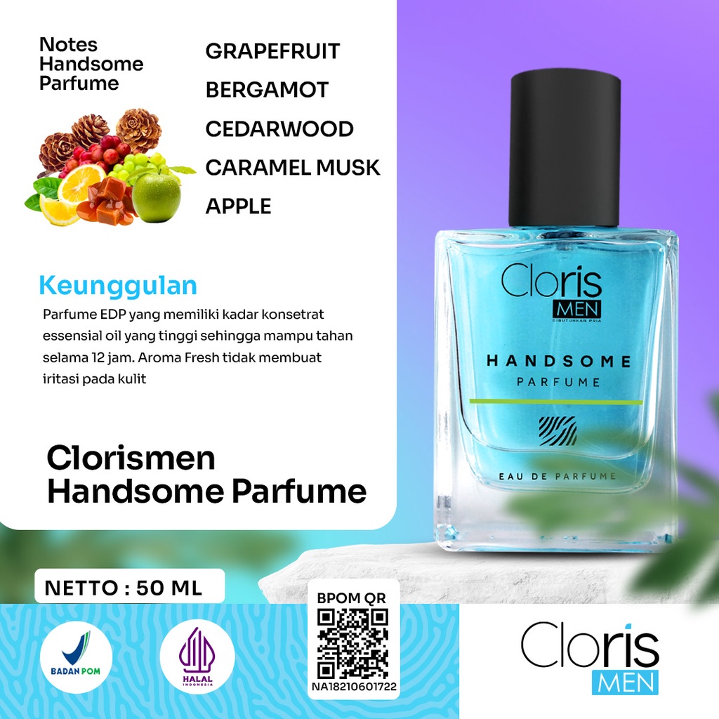 Clorismen Handsome Eau De Parfume - Parfum Pria Wangi Tahan Lama