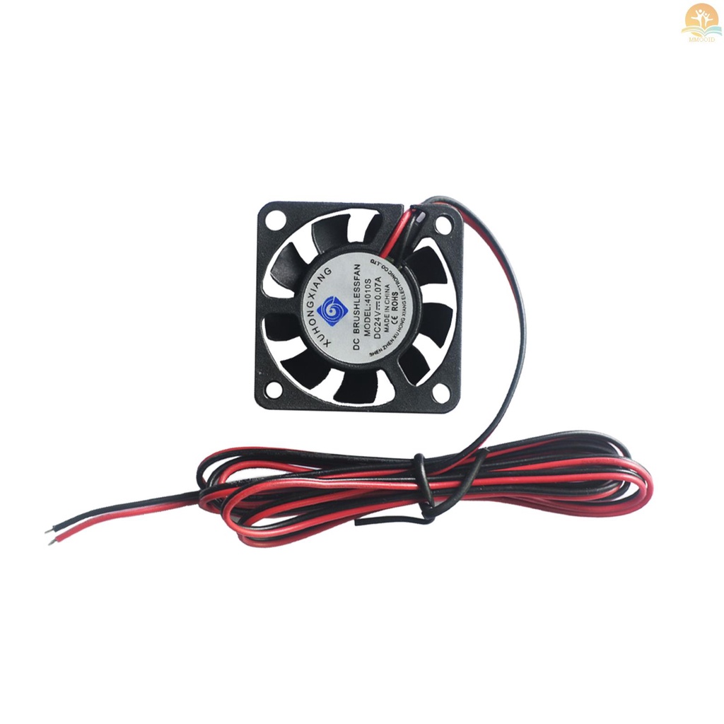 In Stock4010Kipas Pendingin Brushless40 * 40 * 10mm 24V DC Dengan Bantalan Bola Untuk Ender3 3D Printer Extruder