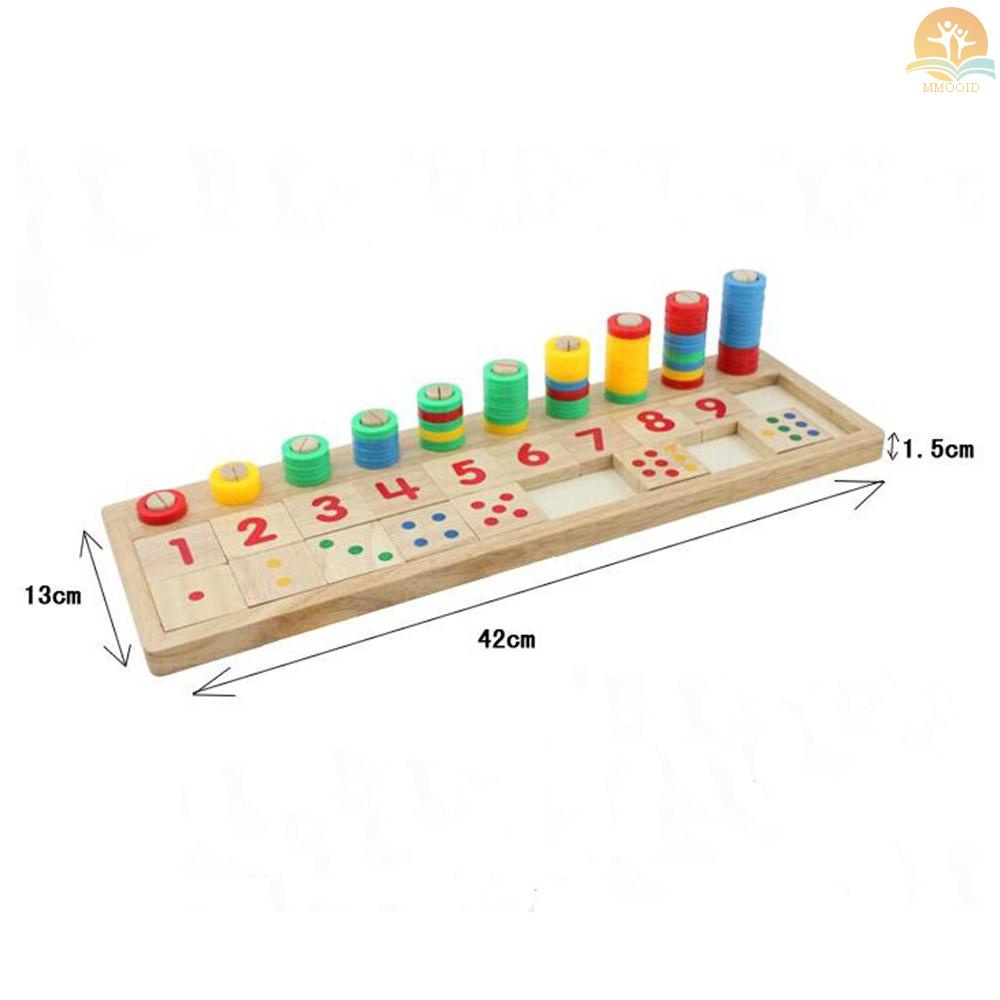 In Stock Wooden Math Game Board Number Puzzle Sortir Montessori Mainan Edukasi Awal Alat Belajar Untuk Anak Balita Paud Paud Paud