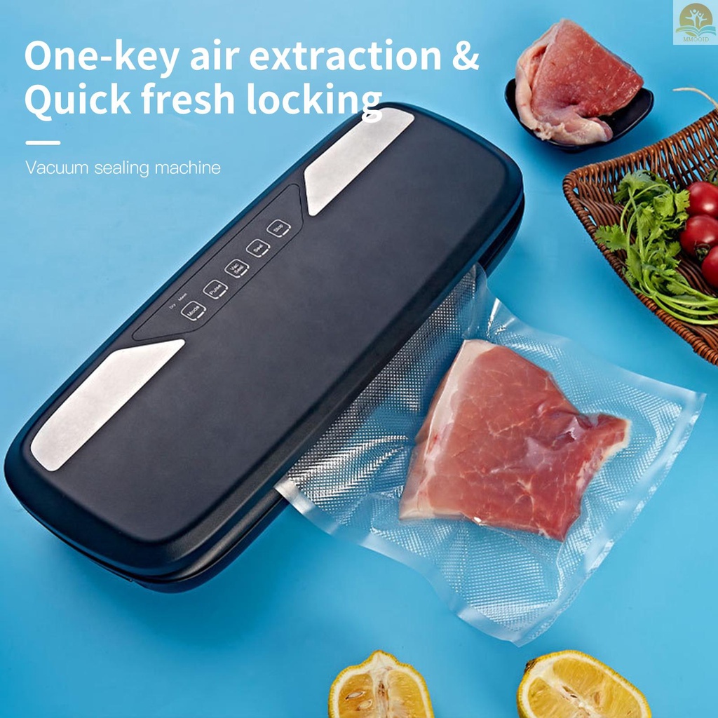 In Stock Mesin Vacuum Sealer Otomatis Untuk Pengawet Makanan Kering Dan Basah Dengan Lampu Indikator LED Daya Hisap Kuat Vacuum Sealer Bags