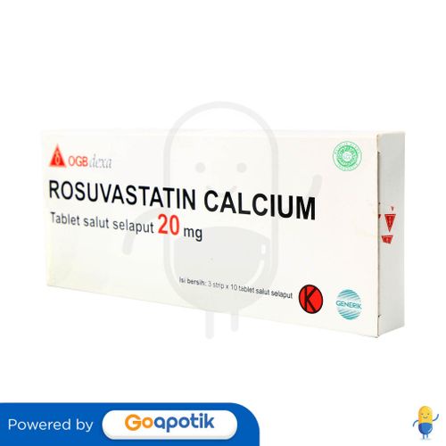 Rosuvastatin Calcium Ogb Dexa Medica 20 Mg Box 30 Tablet