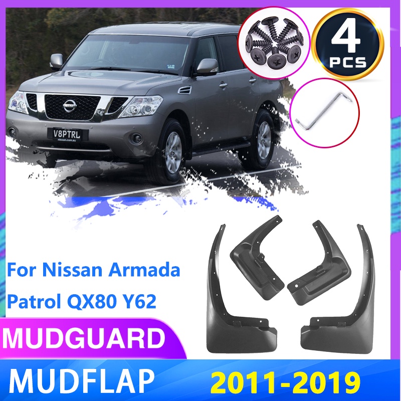 Untuk Nissan Armada Patrol QX80 Y62 2011~2019 Depan Belakang Roda Spakbor Mudflap Mud Flaps Splash Guard Aksesoris Mobil