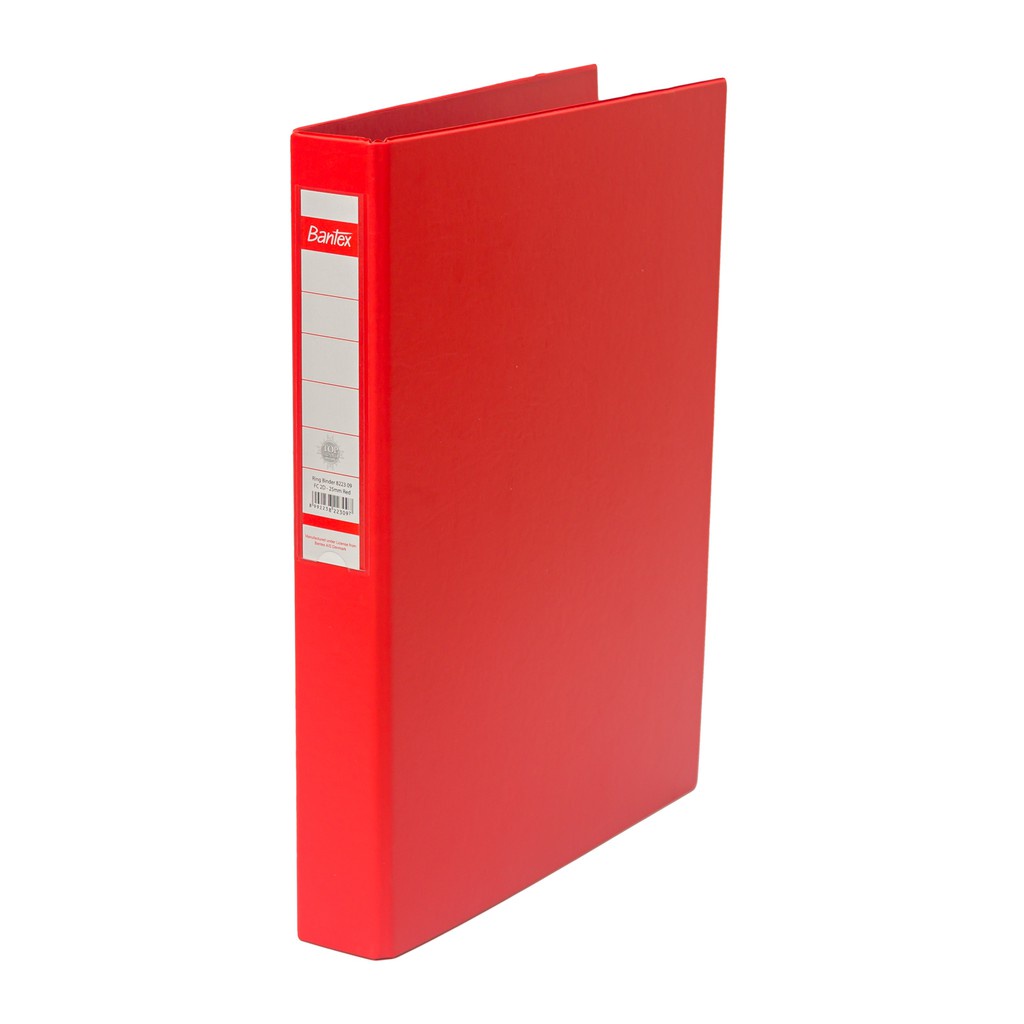 

[Artomas] Bantex Ring Binder 2 Ring D 25mm Folio Red 8223 09