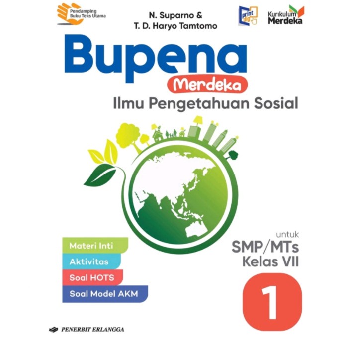 

Erlangga Buku Bupena IPS Untuk SMP/MTS Kelas 7 Kurikulum Merdeka