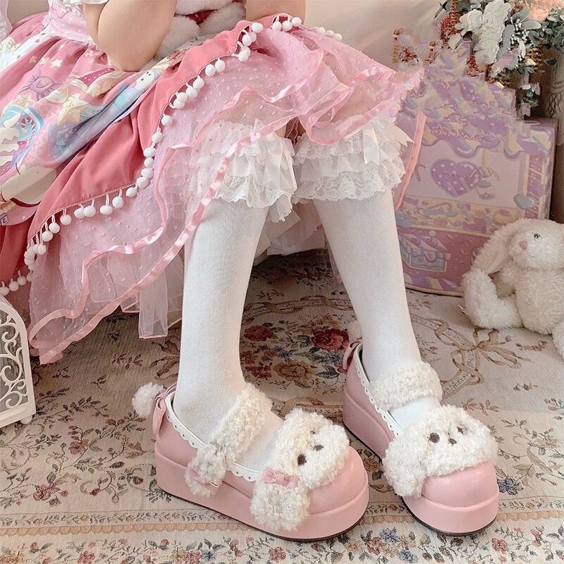 Lolita shoes, Lolita shoes, Lolita shoes, small leather shoes, JK matching skirt, cute round toe muf