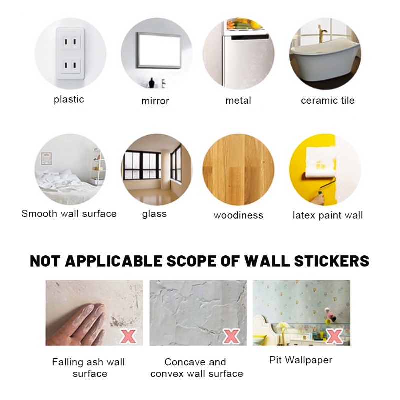[Fitur] Aplikasi PVC Perekat Diri/Wallpaper Tahan Debu Tahan Air/Stiker Dekorasi Kamar Anak Kelas/Stiker Soket Menyenangkan Halloween/Stiker Saklar Mudah Bongkar Pasang