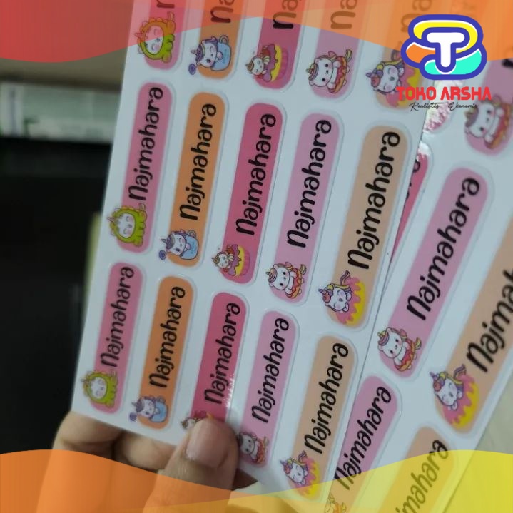 

TA Isi 30 pcs Stiker nama sticker buku anak sticker pensil kartun stiker tumble stiker