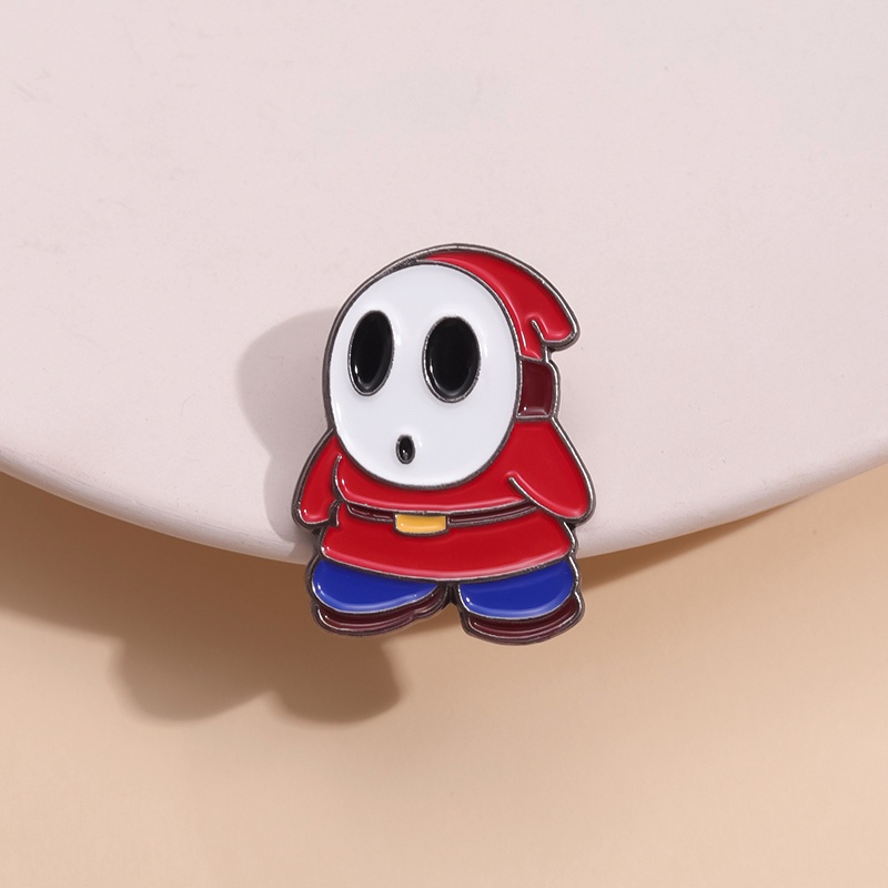 Lucu Hey Tiger Bros Hantu Malu Lencana Anime Permainan Mario Tas Sekolah Pin Hias