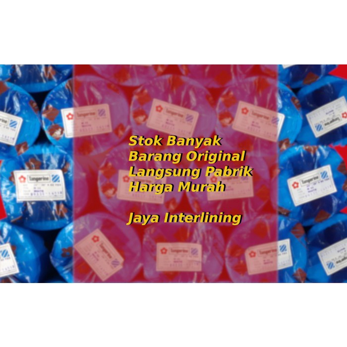 Kain Keras Lem Interlining 1500F Tangerine Fislin Pislin Vislin GROSIR