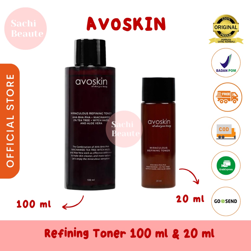 Avoskin Miraculous Refining Toner 20ml 100ml