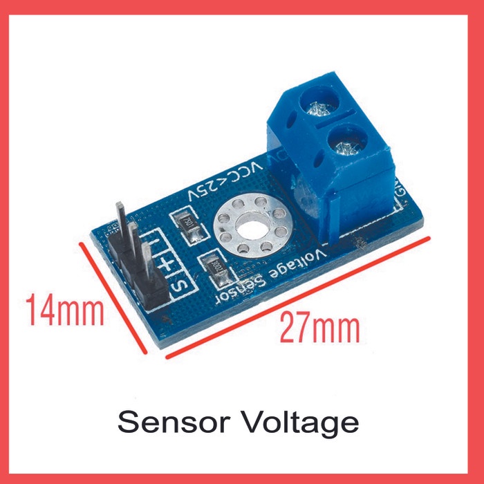 Voltage Sensor Module Sensor Tegangan 0-25V