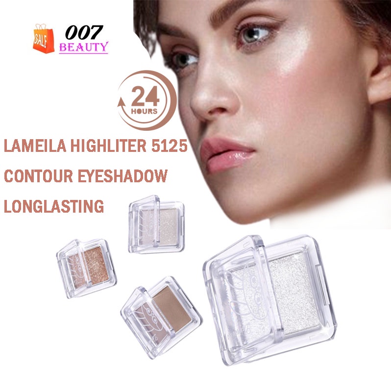 Original LAMEILA 5125 Highlighter Contour Eyeshadow Long Lasting Bronzer Glowing