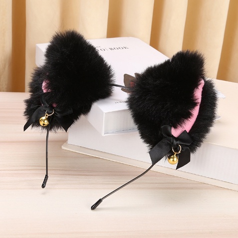 F5892 Bando Telinga Kucing Nekomimi / Bando Bell Kucing Cosplay / Bando Kucing Wanita / Cosplay Furr