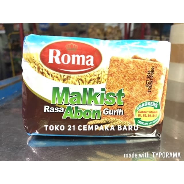 

Roma Malkist Crackers Rasa ABON Gurih 107 gram | Krakers Biskuit Biscuit 107g