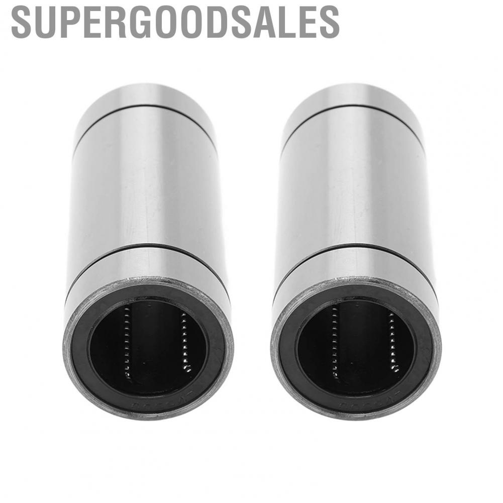 Supergoodsales Linear Bearings  Good Rotation Fast Running Speed 2Pcs Low Noise High Accuracy Steel Cylinder for CNC Machines