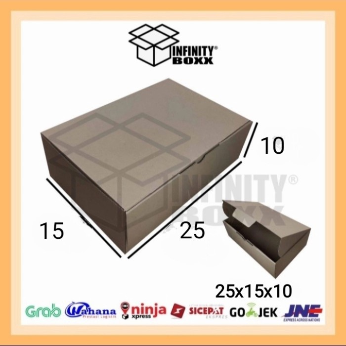 

kotak kardus box die cut uk 25x15x10 PIZZA