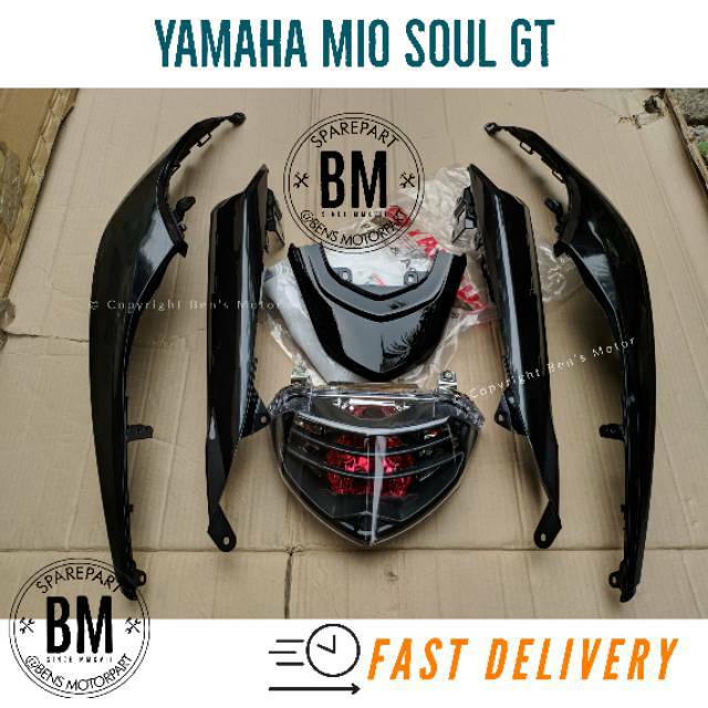 Cover Body Mio Soul Gt - Full Set Body Belakang