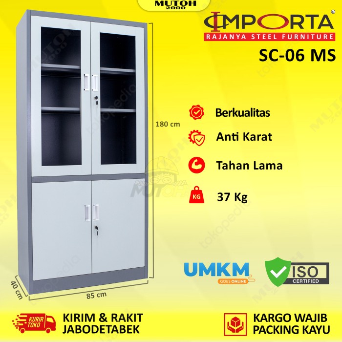 

[DD] IMPORTA SC-06 BT/MS lemari arsip besi pintu kombinasi swing - Ambil Ditoko