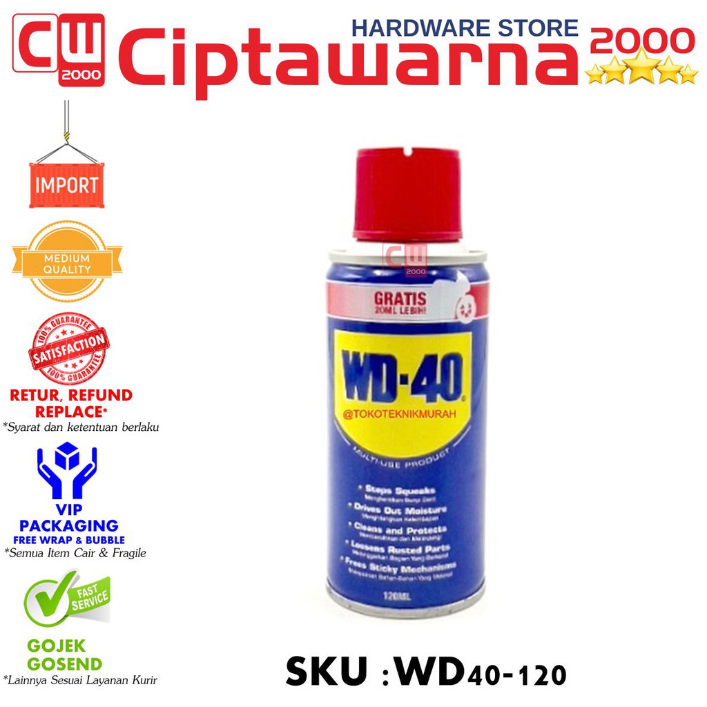 Pelumas WD-40 / WD40 / WD 40 120ml