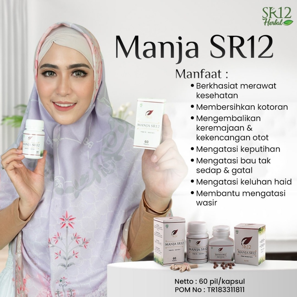 MANJAKANI SR12 / SOLUSI KEPUTIHAN / PELANCAR HAID / PROMIL / MANJA SR12 / MANJAKANI OBAT KEPUTIHAN