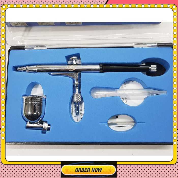 

(READY) Air Brush Kit Pen Brush Spray Gun Lukis Merk H&L