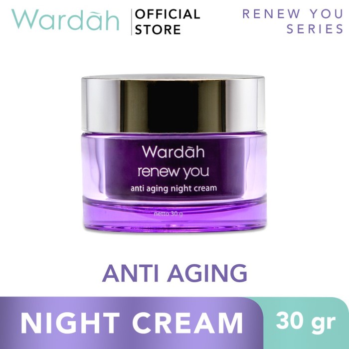 Wardah Renew You Anti Aging Night Cream - Pelembab Anti Aging