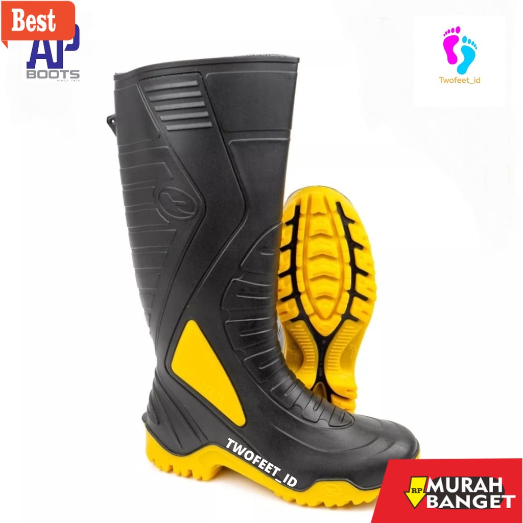 Boot pria terbaru- SEPATU AP BOOTS TERRA 3 - AP BOOTS TERRA 3 WARNA HITAM KUNING - SEPATU BOOTS AIR 