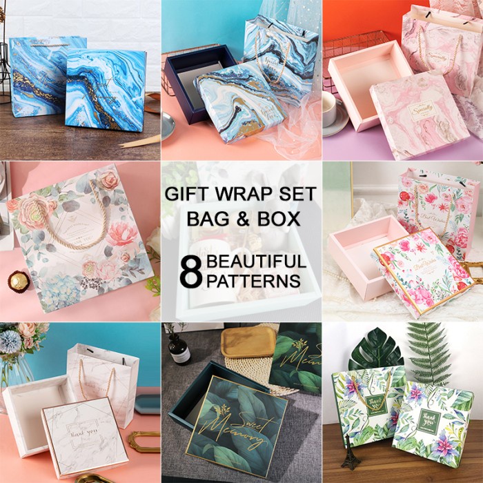 

20x20x6 Premium Hampers Gift Box Goodie Bag / Kotak Kado Tas Hadiah Anniversary Ulang Tahun