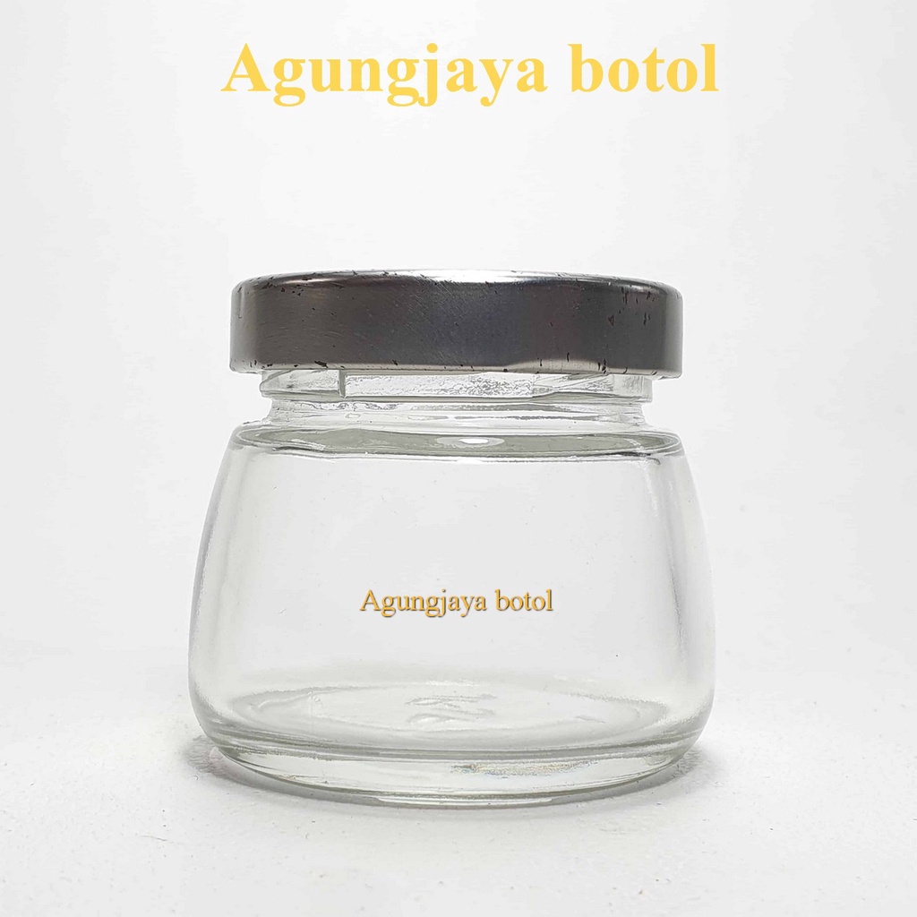 Jar Kaca 150 Ml Bloosom Clear / Jar Lilin / Jar Puding / Jar Madu / Jar Selai / Jar Coklat / Jar Kac